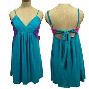 OP Teal and Purple Mini Dress